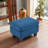 Upholstered Ottoman with Birch Wood Legs-797309470