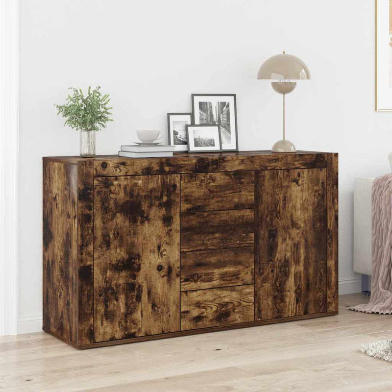 Sideboard 120 X 36 X 69 Cm Engineered Wood, Smoked Oak
