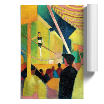 Tightrope Walker Vol.1 by August Macke - No Frame Painting