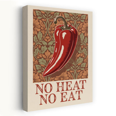 No Heat No Eat Chili Vintage Wall Art