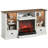 Electric Fireplaces 59" TV Stands with Charging Station for TVs Up To 80'', Wooden LED Entertainment Centers With Electric Fireplaces & Multi-functions Console Tables-1092062281-1103096598