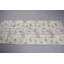 Tapis turc vintage beige à motif floral Oushak