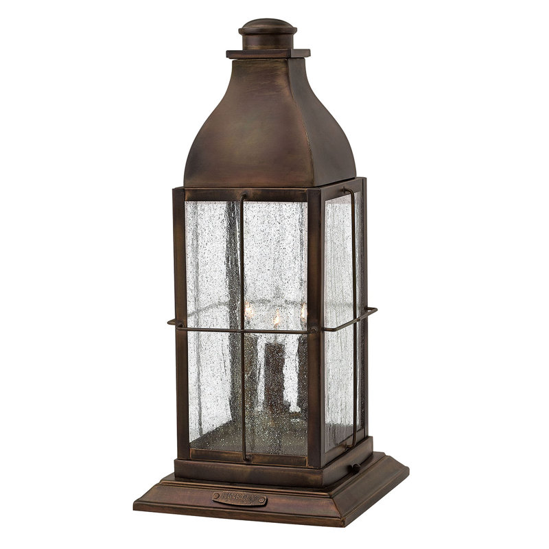 Bingham 3-Light Pier Mount Light, Sienna, 21.25" H x 9.75" W