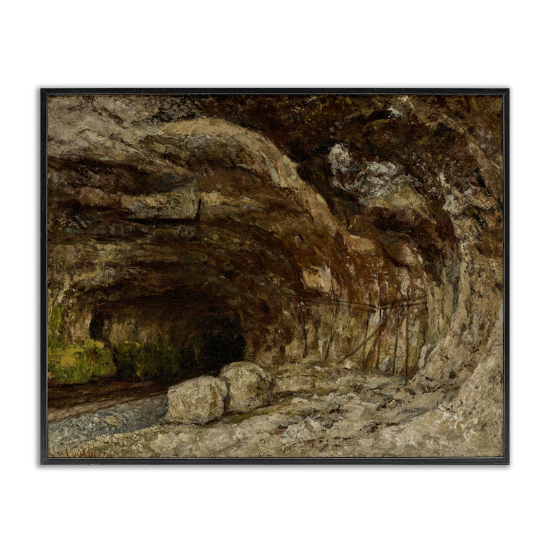 Art classique, estampe numérique de la grotte de Sarrazine par one1000paintings, H 11 po x l 14 po