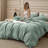Bedsure 100% Washed Cotton Duvet Cover Set - Minimalist Cotton Duvet Cover Linen Like For All Season-125402761-125402792