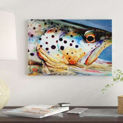 Reproduction d’art sur toile tendue, "brown brown view" par dean crouser,