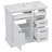 36" Bathroom Vanity With Sink,2 Drawers With Slide Rails,2 Tip-Out Drawers And 1 Door-391132927