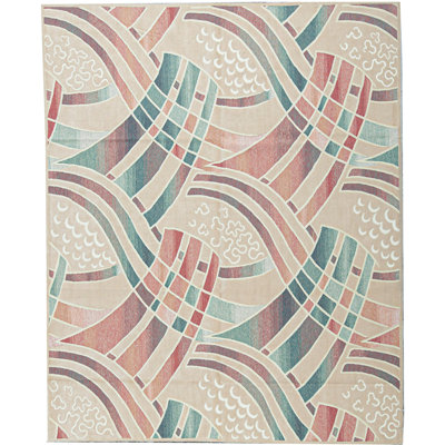Hand-Knotted High-Quality Multi-Colored Area Rug