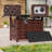 45'' Rectangular Patio Fire Pit Table with PE Rattan-108566018
