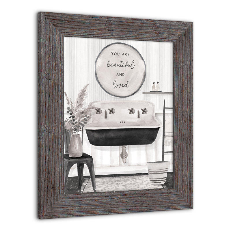 " Farmhouse Sink ", Gray, 14" H x 11" W x 0.75" D