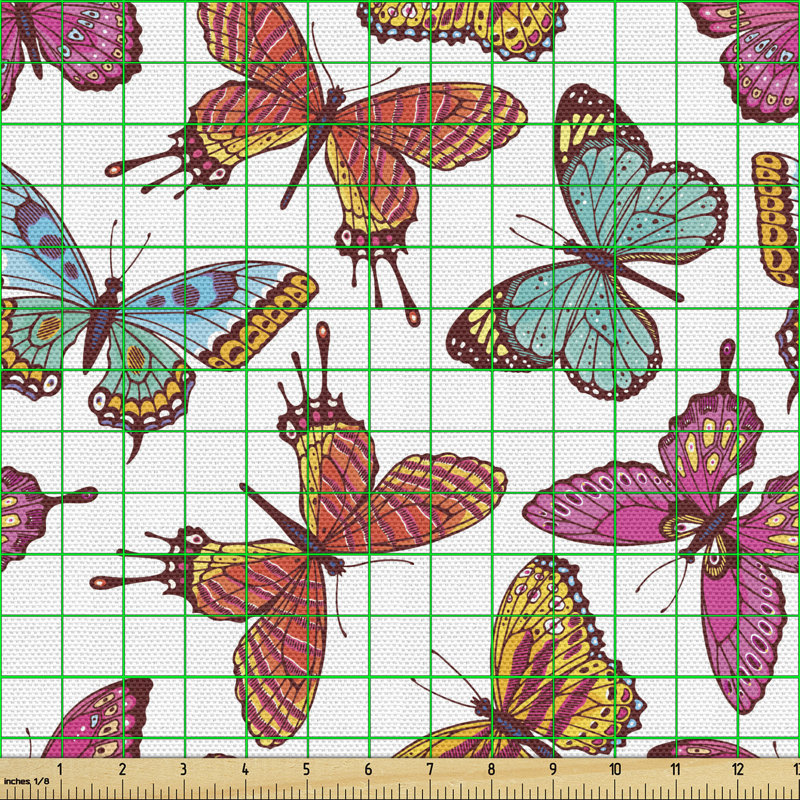 Chinh Butterflies Feminine Flying Multi-Purpose Fabric