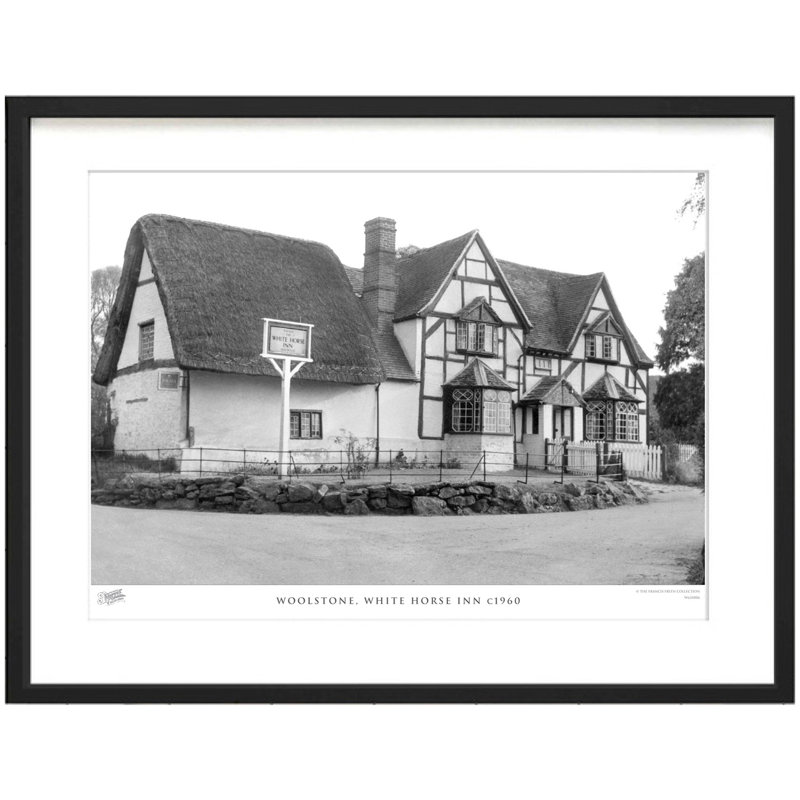 Woolstone, White Horse Inn C1960 by Francis Frith - Single Picture Frame Print, 60cm H x 80cm W x 2.3cm D