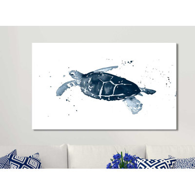 " Navy Ink Turtle I " by Lanie Loreth