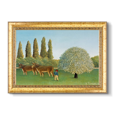 Meadowland (The Pasture), 1906 - Henri Rousseau - Toile encadrée sur mesure