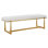 Uttermost Midas Antique Gold Bench