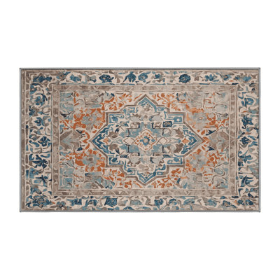 Tapis gris lavable à la machine