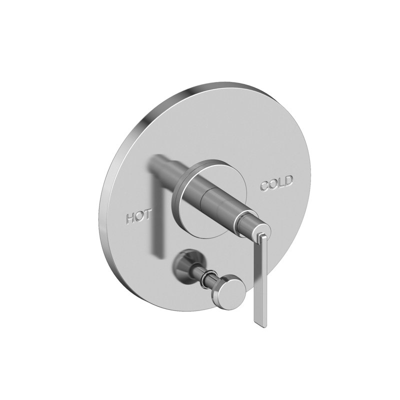 Balanced Pressure Tub & Shower Diverter Plate With Handle. Less Showerhead, Arm And Flange.