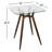 Palermo Glass Top Metal Base Dining Table-28571445-90482688-90482687