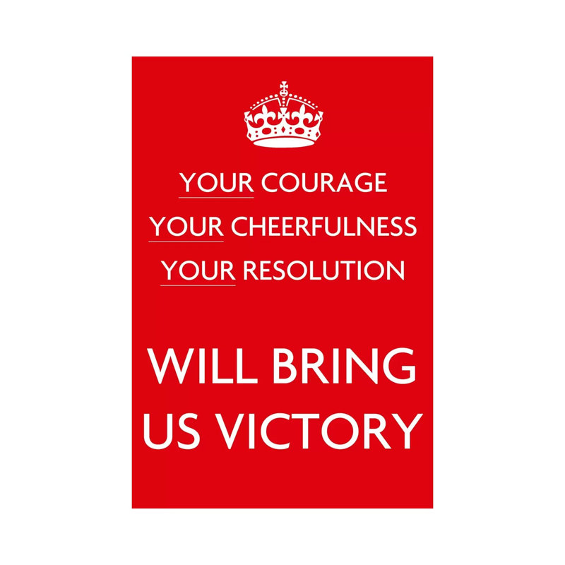 Your Courage Your Cheerfulness Your Resolution - Wrapped Canvas Print, 101.6 cm H x 66.04 cm W x 3.175 cm D