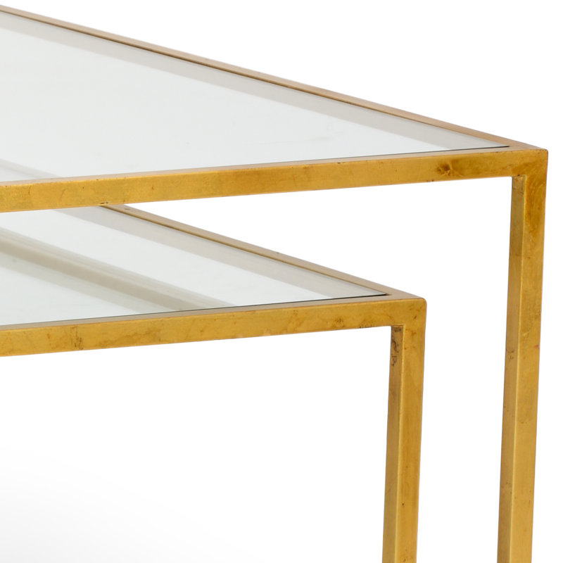 Glass Top Nesting Coffee Table