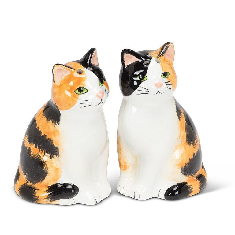 Sitting Tabby Cats Salt & Pepper Shaker