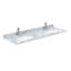Meuble-lavabo double avec plateau en marbre Janna-108351704-124985087