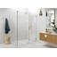 Illume 59 in. x 40.5 in. x 78 in. 90-degree Fully Frameless Wall Hinged Glass Shower Enclosure-1888410181
