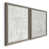 Toile avec cadre gris