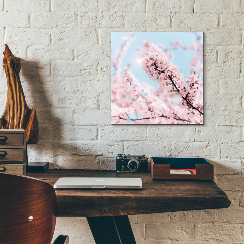 «Cerisiers en fleurs» par Keri Bevan, H 12 po x l 12 po x P 0,13 po