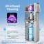 Soopyk Self Cleaning Bottom Loading Water Cooler Dispenser For 3-5 Gallon Bottles 3 Temperatures, Child Safety Lock, Led Display With Empty Bottle Alert, Silver