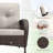 Aluel 5-Pieces Outdoor Patio Loveseat Seating Group With Cushions-875020414