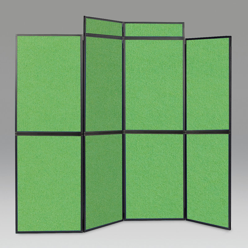 BusyFold Free-Standing Bulletin Board 220cm H x 210cm W, Apple