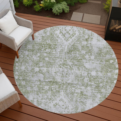 Machine Washable Indoor/Outdoor Christain ACN1229 Rug