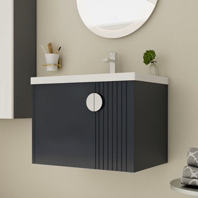 Meuble-lavabo 28 po avec lavabo en céramique pour petite salle de bain 28 po