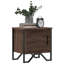 Alurd 40cm W Metal Bedside Table-1391060843