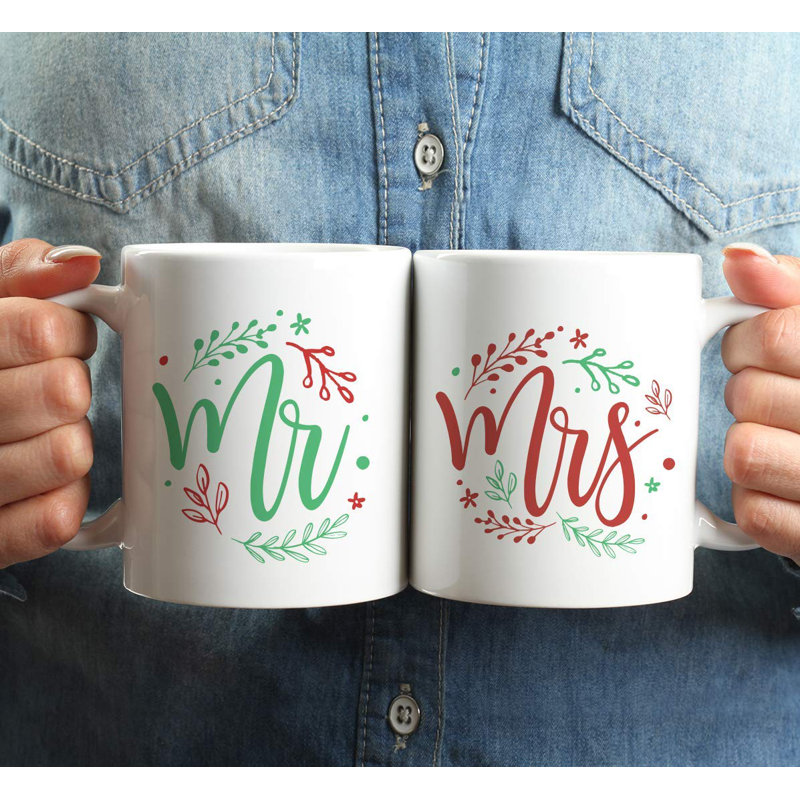 Ensemble de tasses à café 2 pièces mr mme Ilkest