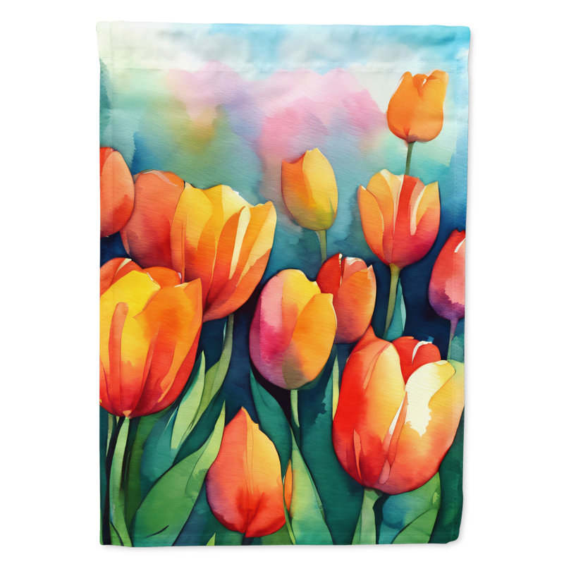 Double Sided 40 in. H x 28 in. W Polyester House Flag