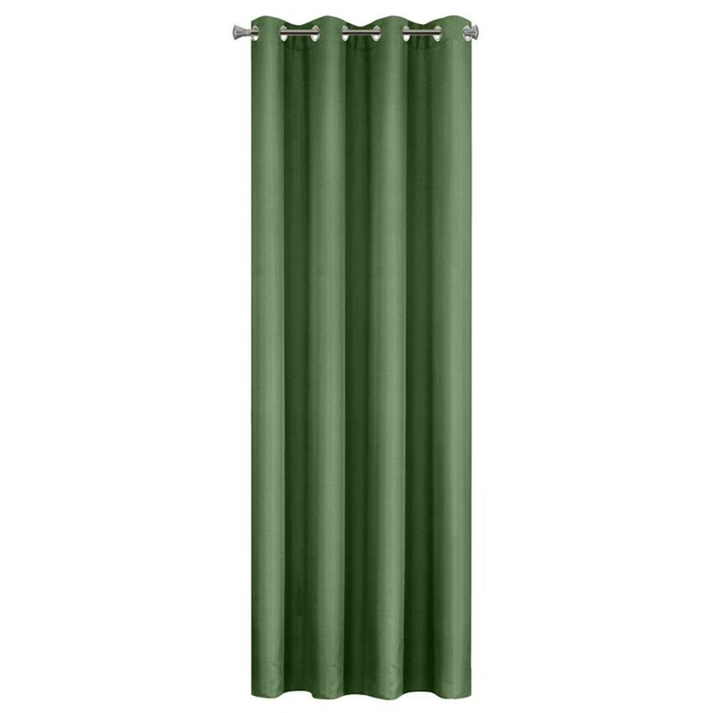 Genya Room Darkening Single Panel, Green