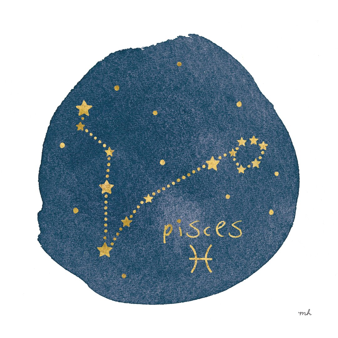 Leinwandbild Horoscope Pisces von Mira Chocolate