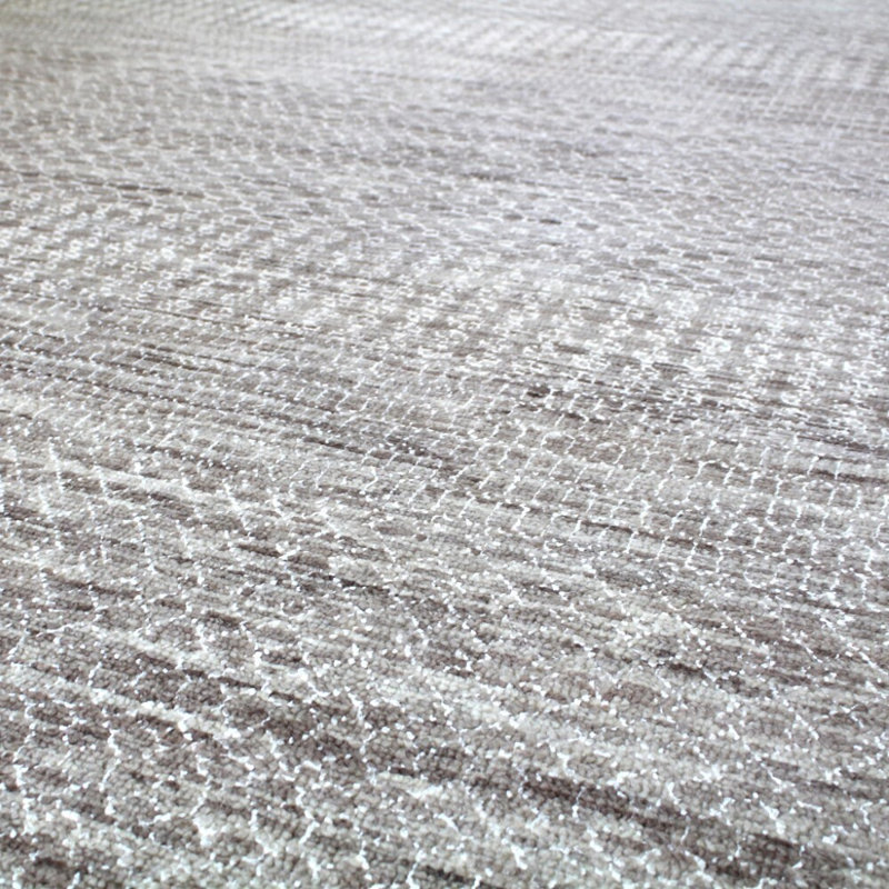 Tapis unique gris / ardoise / beige de 8 pi 11 po x 12 pi 1 po Illusions 2