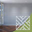 Panneaux muraux décoratifs en acrylique Killeen, moyen, l 15 3/8 po x H 15 3/8 po x T 1/8 po, blanc-1108891113-1108891119