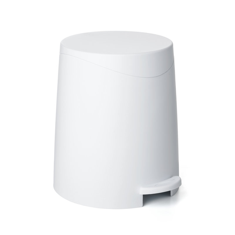 Mini poubelle à pédale Superio, 3 L, Blanc