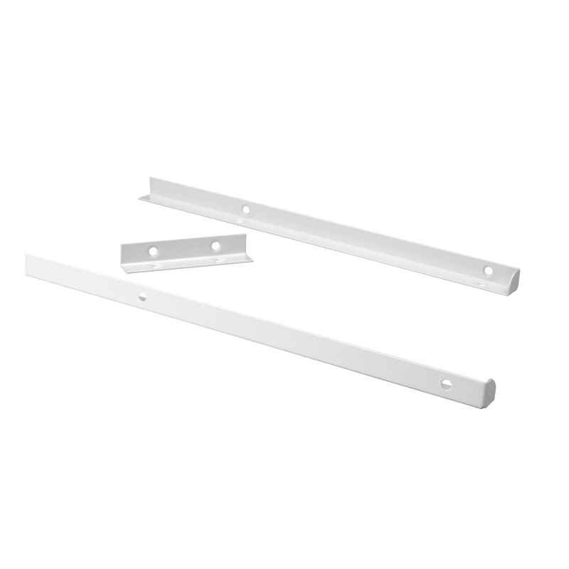 84" W - 120" W Closet System with Doors, Drawers and Shoe Shelves, Pure White