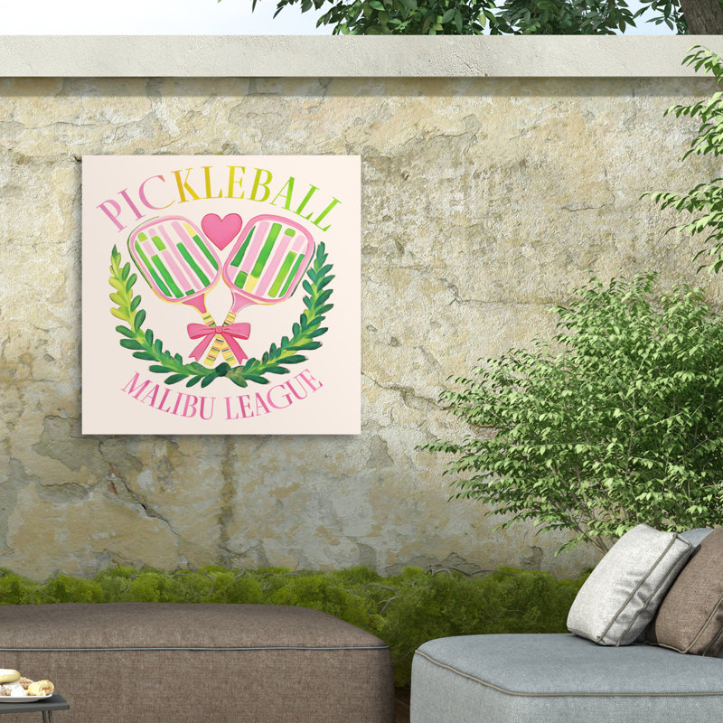 Toile d'extérieur Jess Stempel Malibu Pickleball, H 24 po x l 24 po