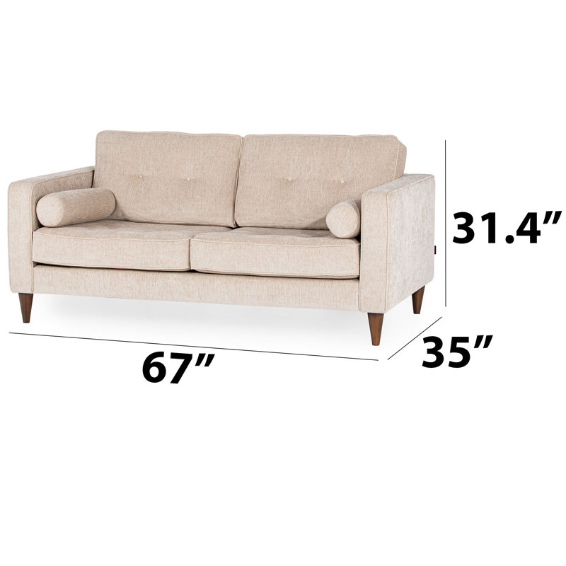 Upholstered 67'' Loveseat