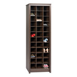 Kahl 36 Pair Shoe Rack, 23.5"W x 72.5"H x 13"D