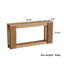 Console cannelée en bois avec 2 rangements, table d'entrée rectangulaire de 71 pouces derrière le canapé-669959405