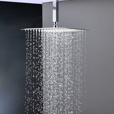 Modern Bathroom Shower Head - Polished Wall Mounted With Rainfall And Faucet Luxury Valve