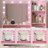 Vanity Desk With Mirror & Light-2118454467
