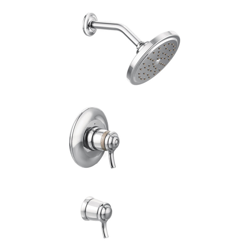 Fina ExactTemp Shower Faucet with Lever Handle, Brushed Nickel